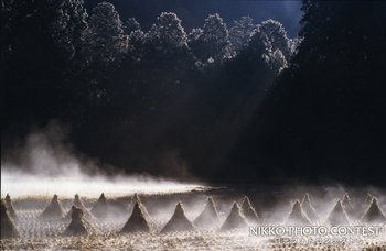 狭間田の朝